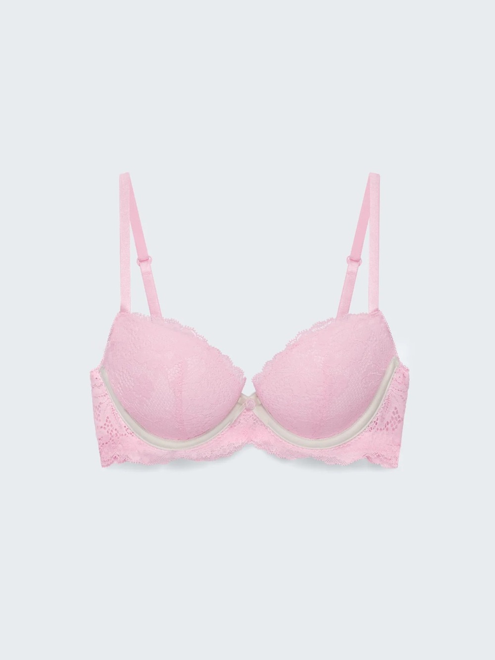 NWT Syrn Forever Yours Lightly Lined Demi Bra in Light Pink - Picture 3 of 4